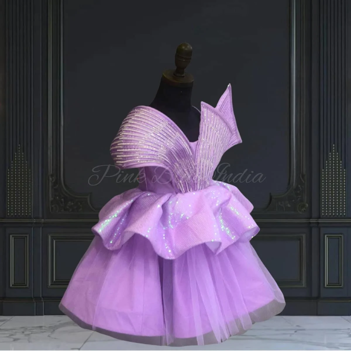 Beautiful Purple Frock for Girls