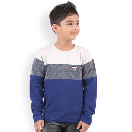 Color Block Full-Sleeve T-Shirt Image