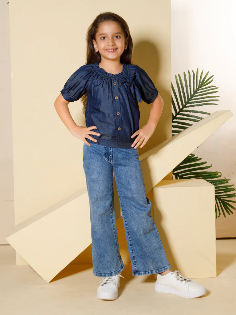 Classic High-Rise Wide-Leg Jeans Image