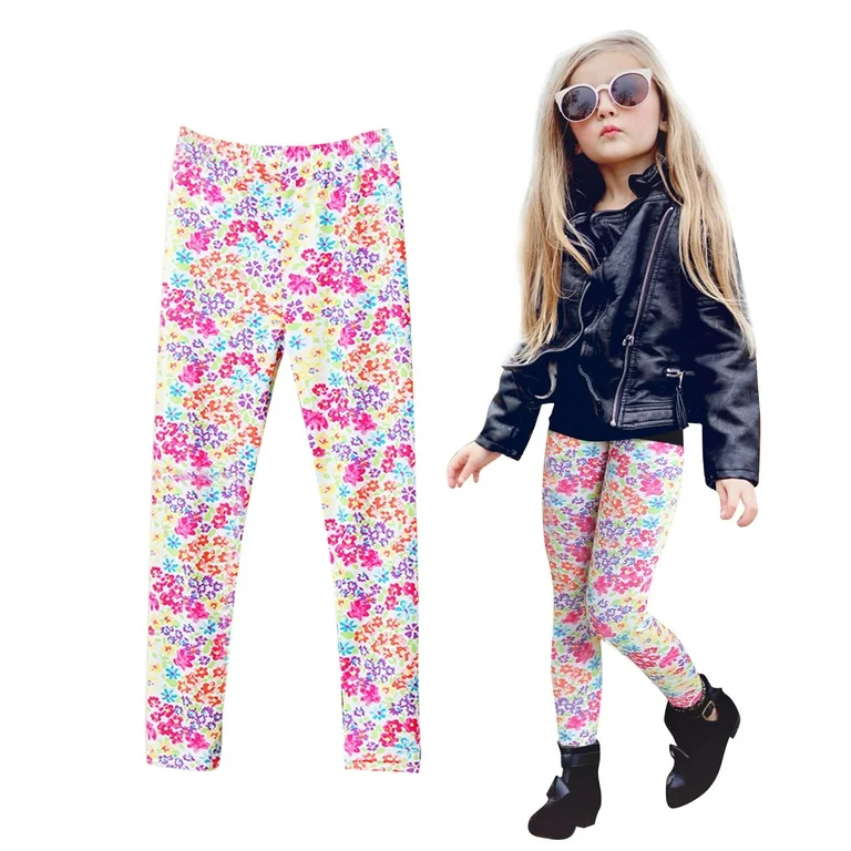 Girls’ Floral Print Leggings Image
